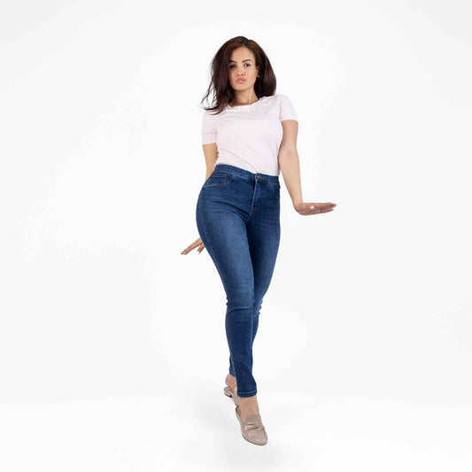 Signature Style Med Wash Denim Jeans