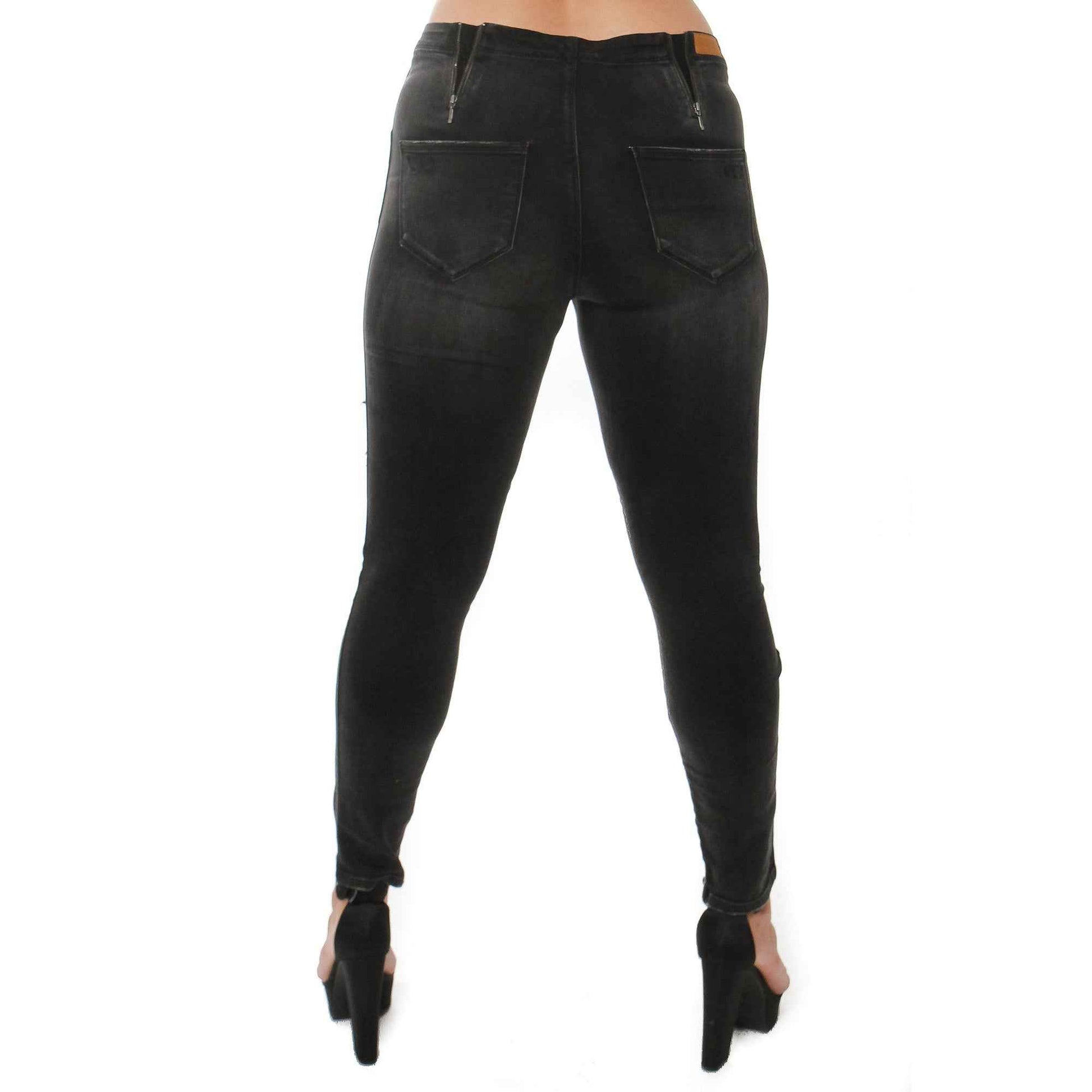 Ripped Leg Jeans Denim Fashion Style