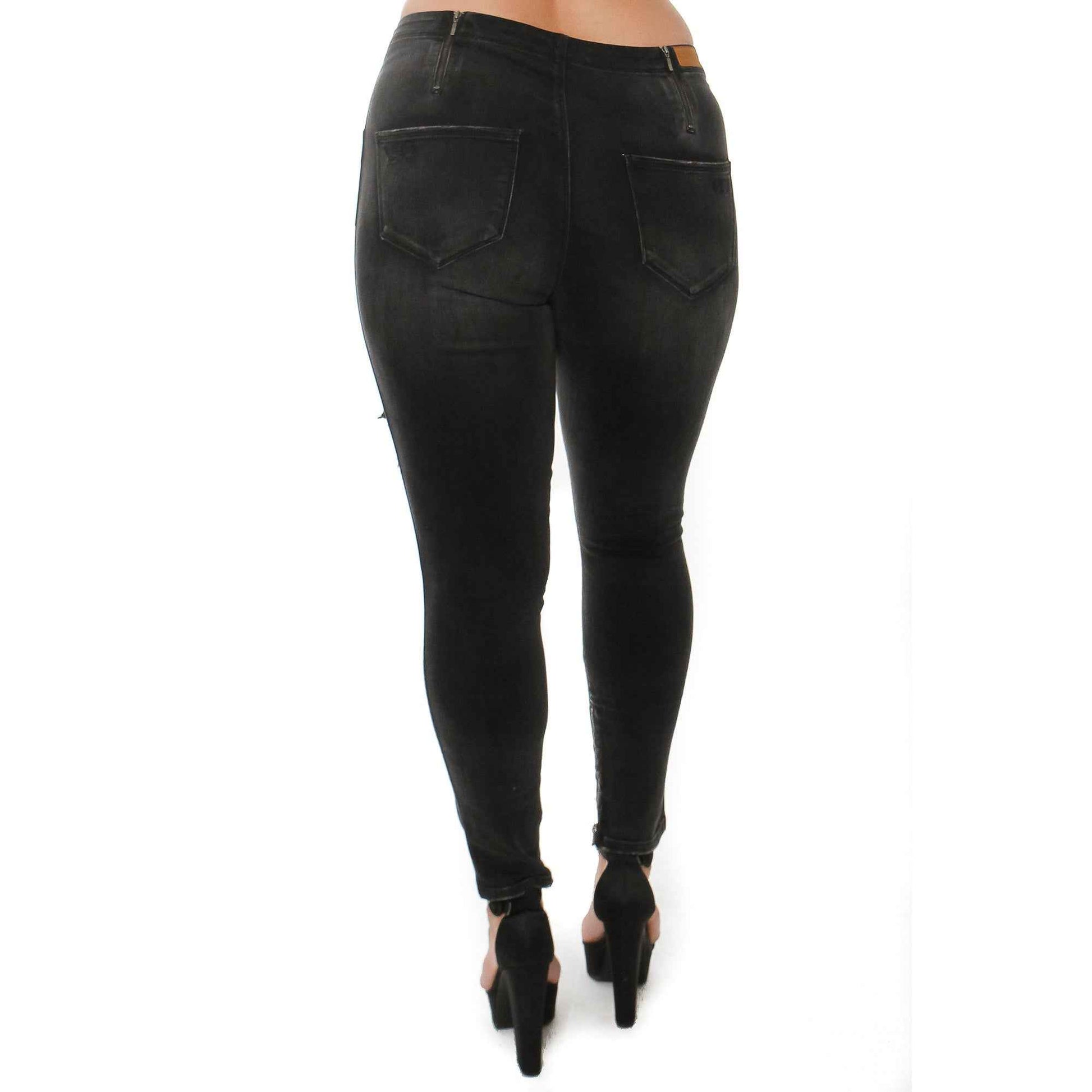 Ripped Leg Jeans Denim Fashion Style