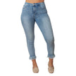 Fashion Style Fringed Leg Jeans