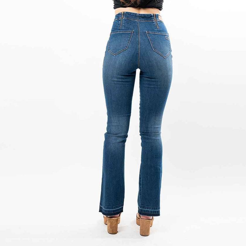 Undone Hem Bootcut Fashion Style