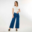 Hi-low waist cropped palazzo
