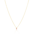 Ines Raindrop Necklace Pink