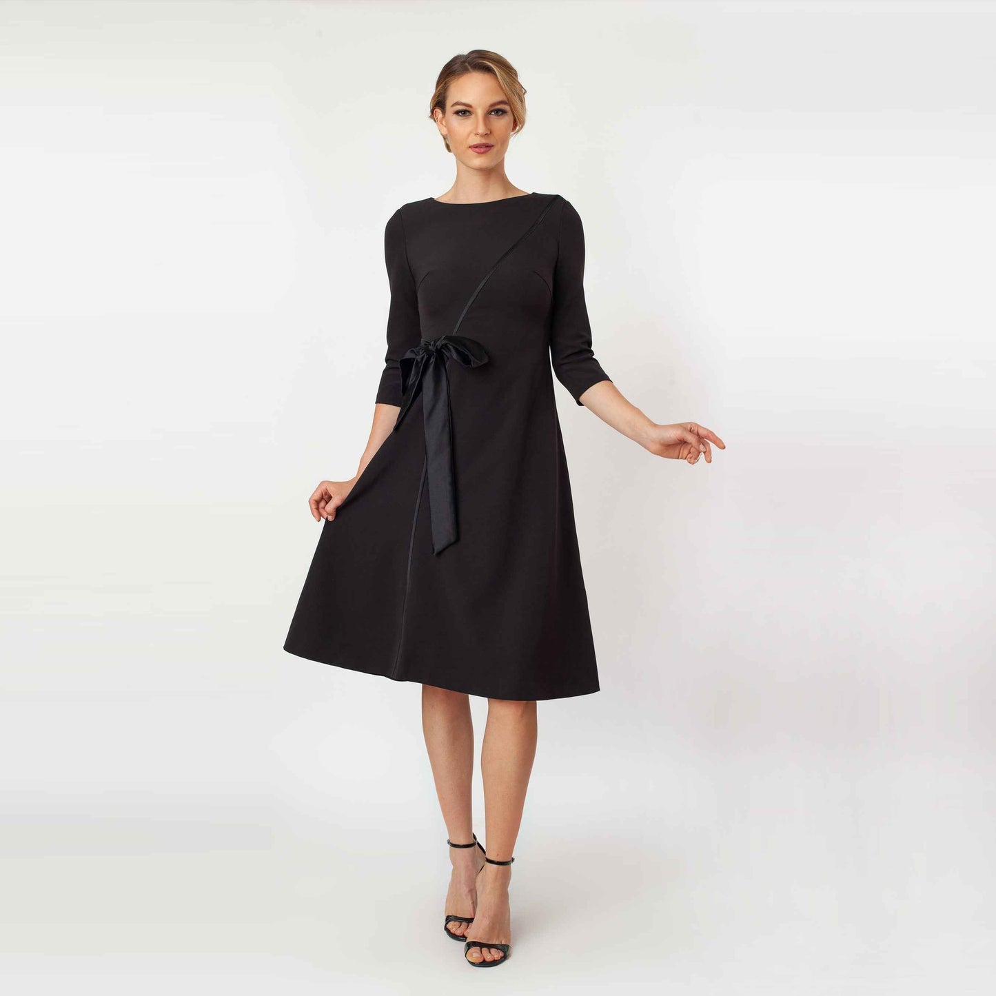 T-Length Side Tie Dress