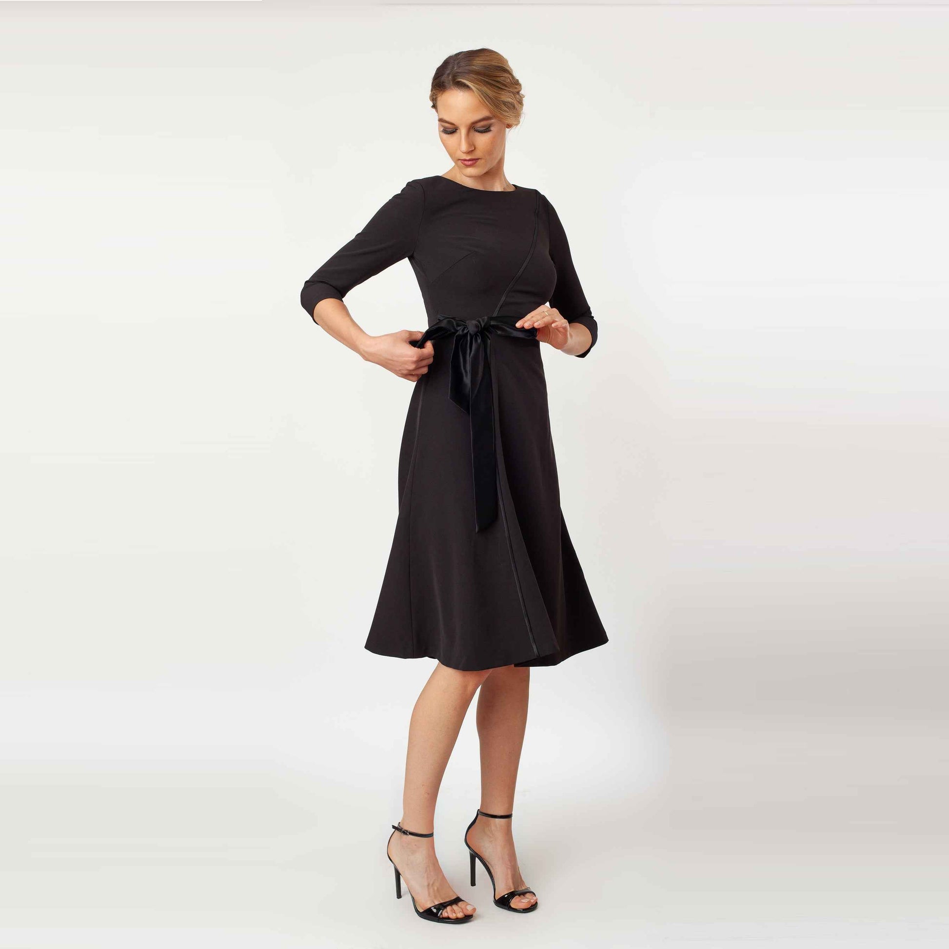 T-Length Side Tie Dress