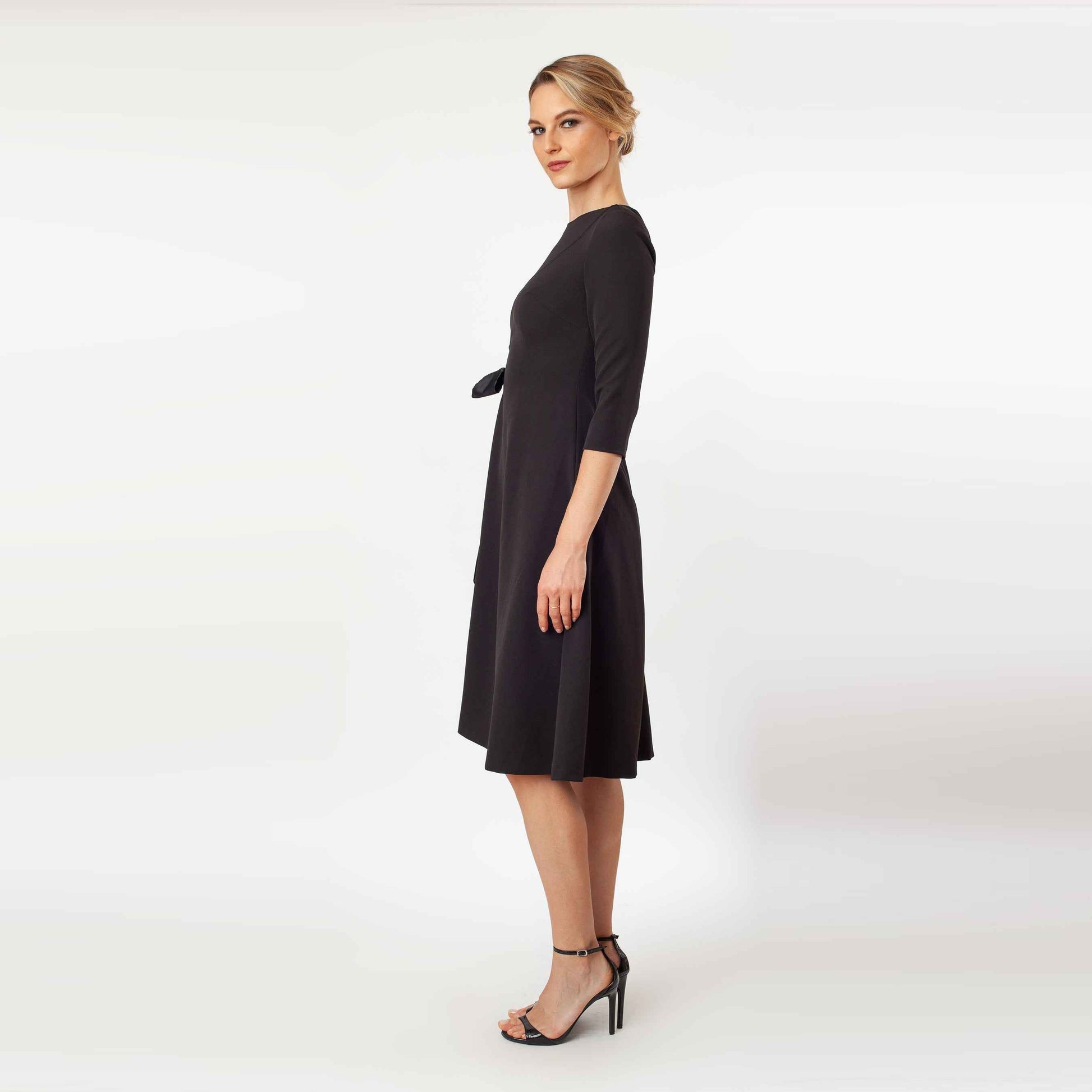 T-Length Side Tie Dress