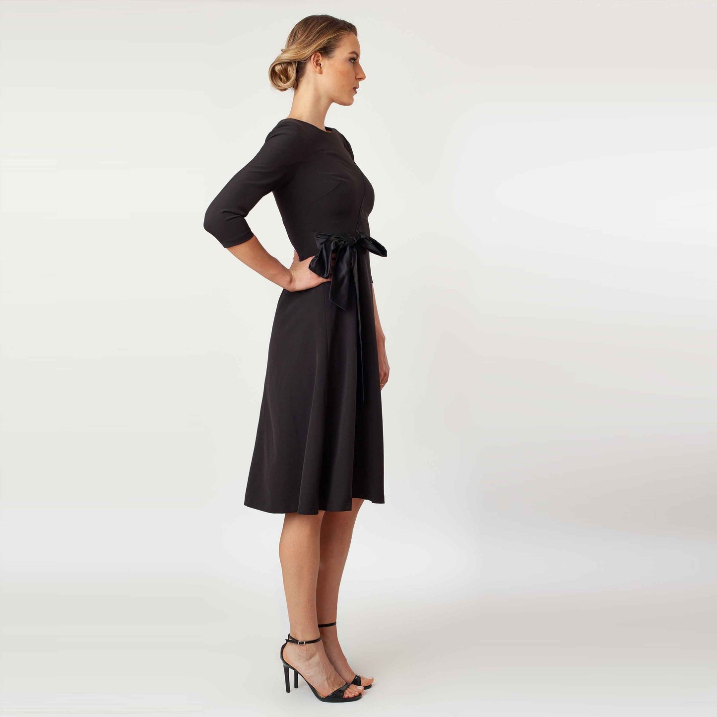 T-Length Side Tie Dress