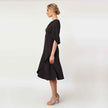 Tulip Sleeve T-length Fit & Flare Dress