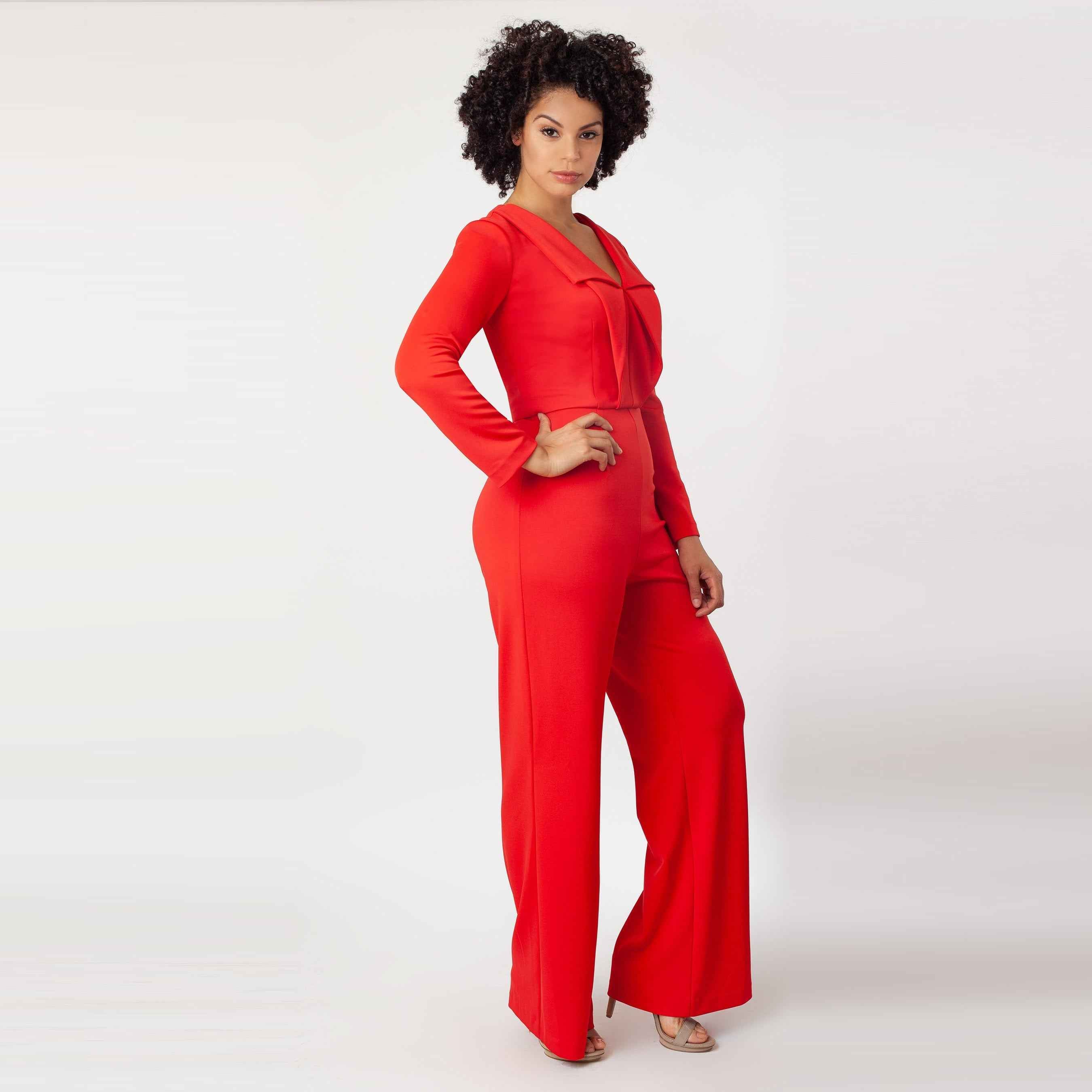 LS Origami Collar Jumpsuit