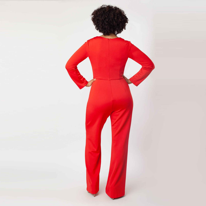 LS Origami Collar Jumpsuit