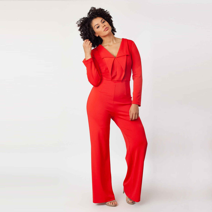 LS Origami Collar Jumpsuit