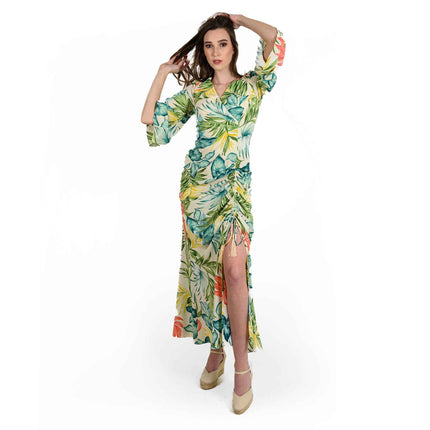 Rouched Side Maxi Dress