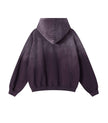 PLUM CONTRAST PANEL HOODIE
