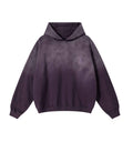PLUM CONTRAST PANEL HOODIE
