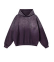PLUM CONTRAST PANEL HOODIE