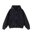 NOIR VINTAGE WASH ZIP HOODIE