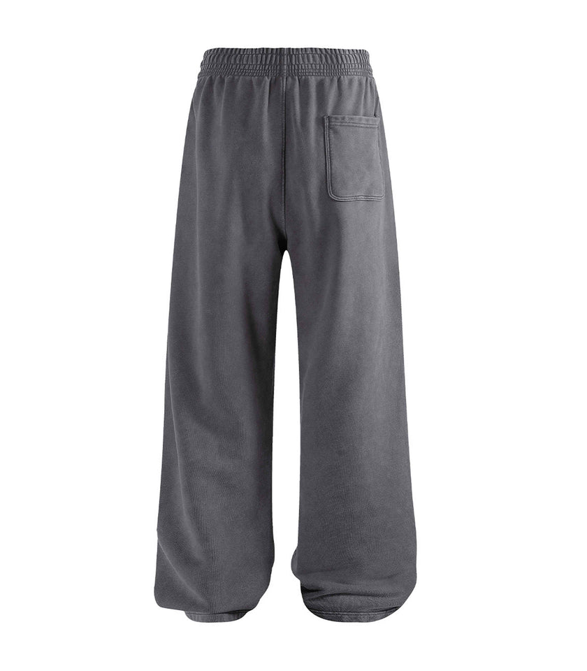 CHARCOAL OVER-DYE SWEATPANTS