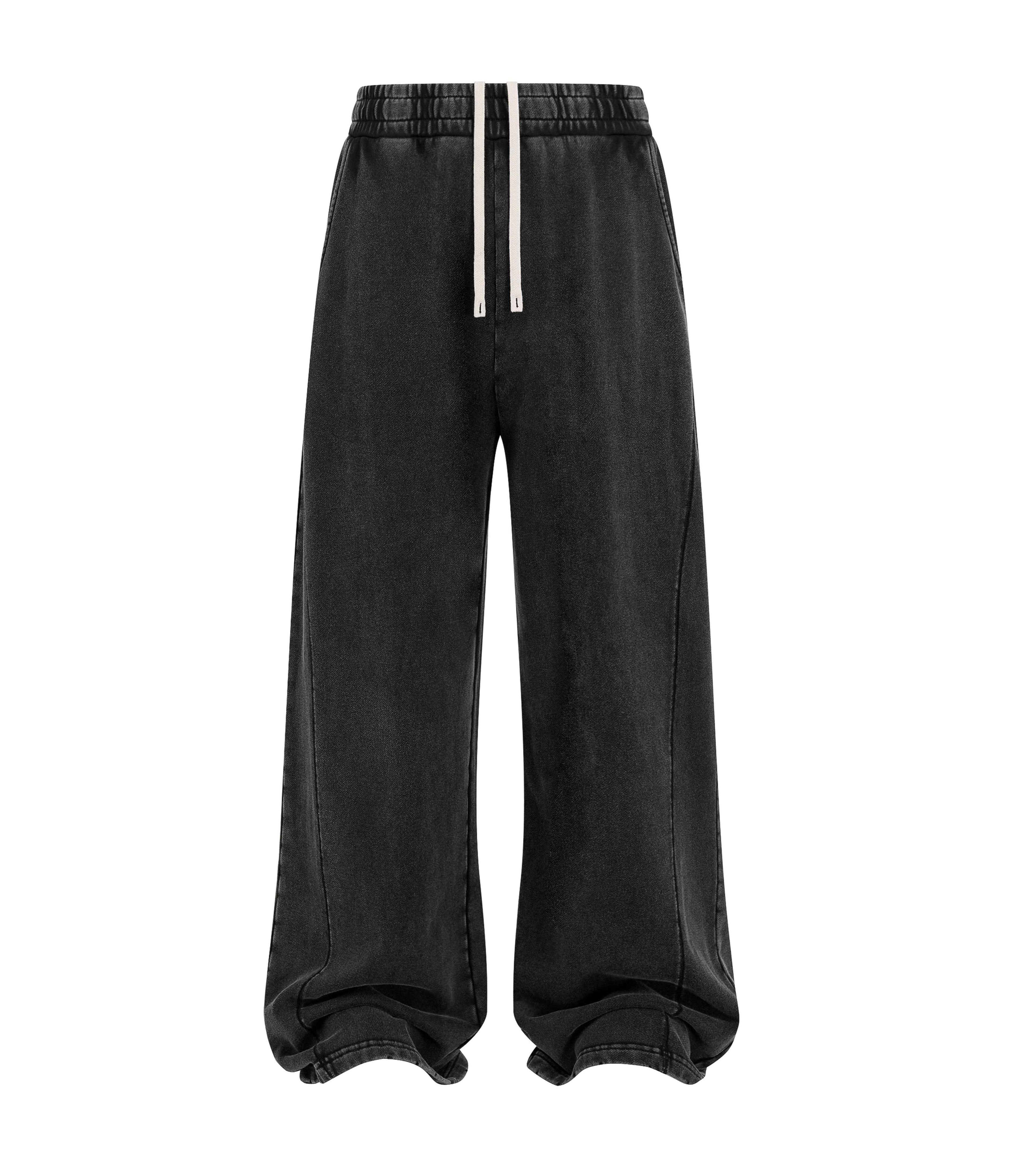 ACID WASH PANEL SWEATPANTS