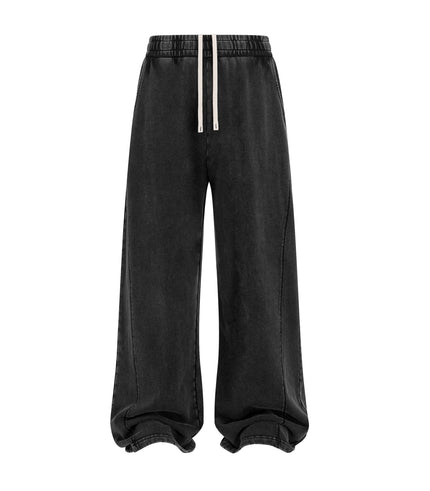 ACID WASH PANEL SWEATPANTS