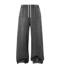 CHARCOAL DISTRESSED SWEATPANTS