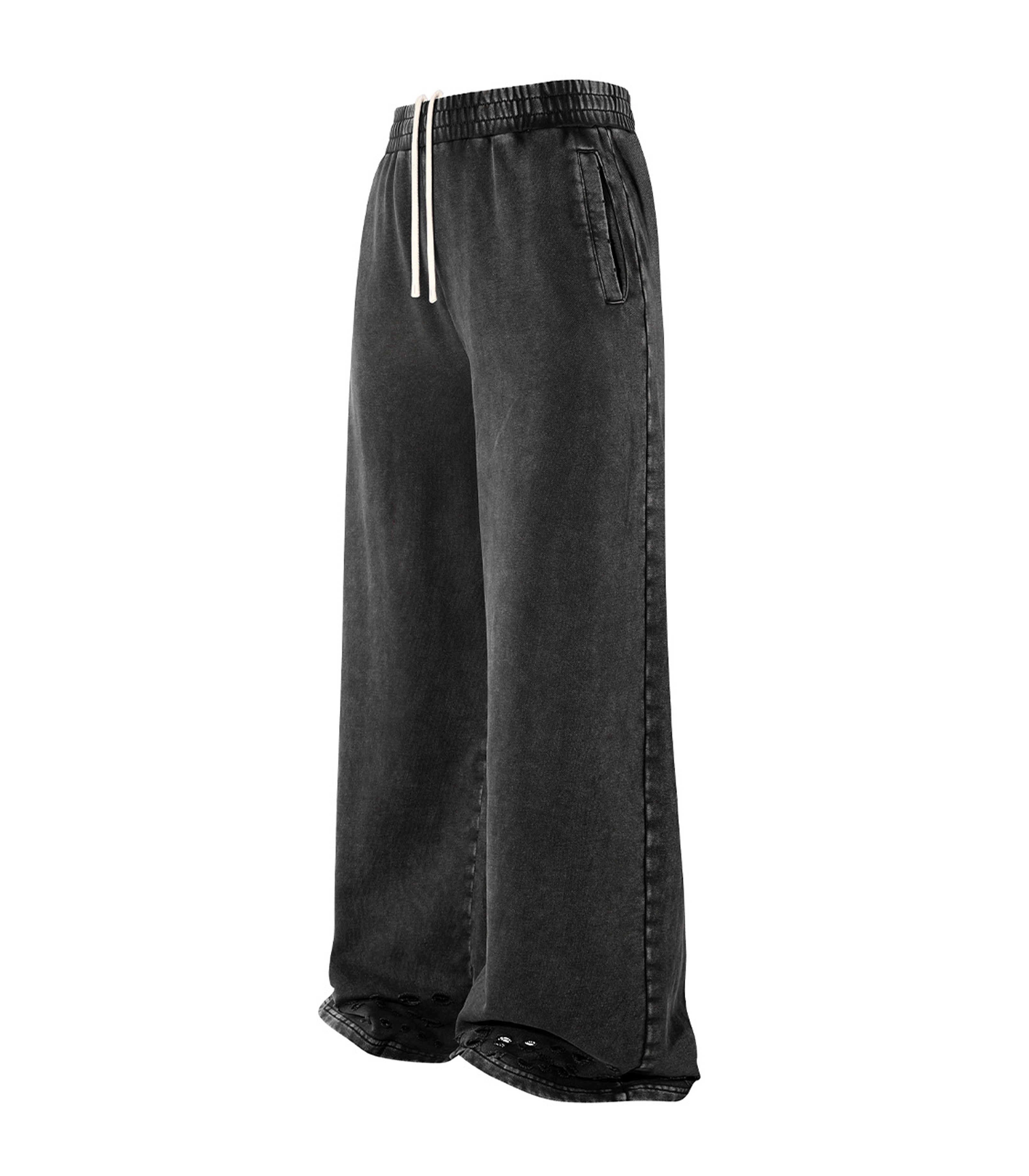 NOIR DISTRESSED SWEATPANTS