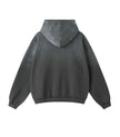 GREY DISTRESSED HOODIE