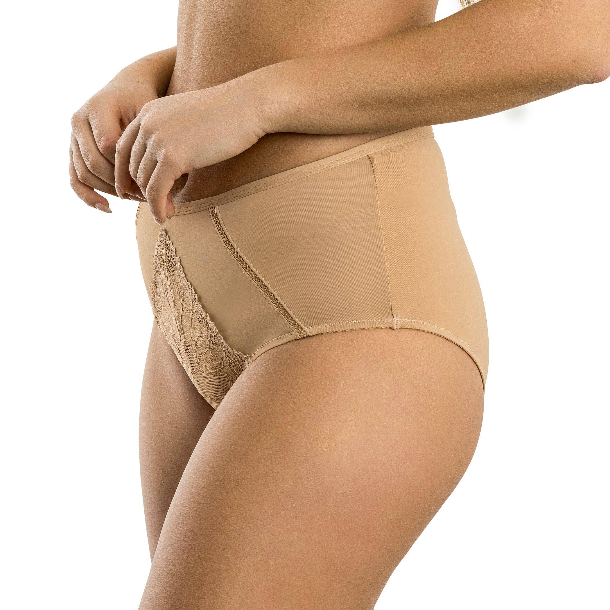 Charlene High Waist Vintage Brief - Warm Sand