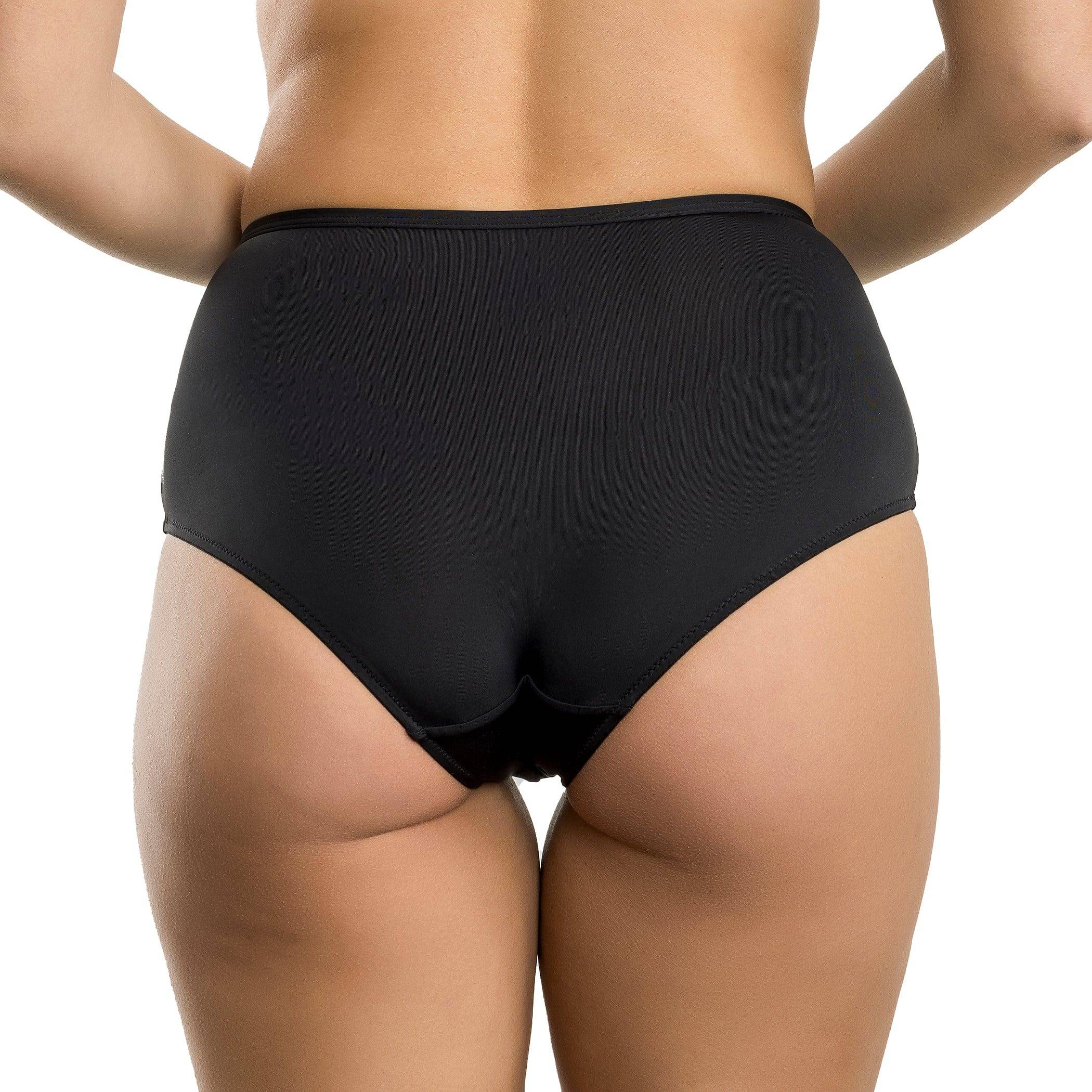 Charlene High Waist Vintage Brief - Black