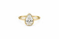 Pear Cut Bezel Ring