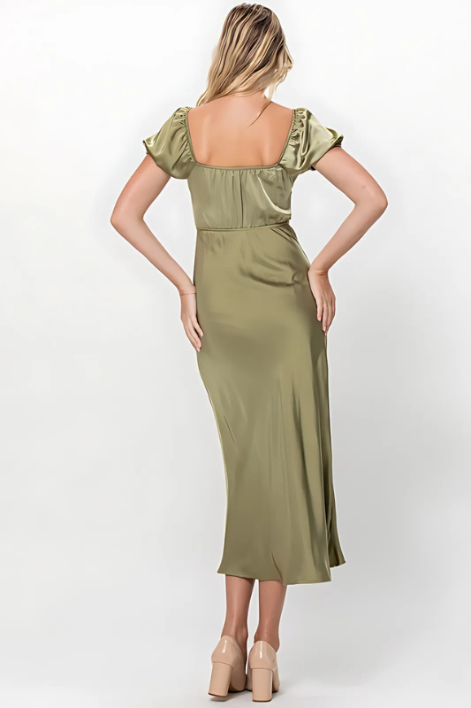 Romance in Rome Satin Dress