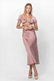 Romance in Rome Satin Dress