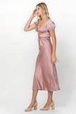 Romance in Rome Satin Dress