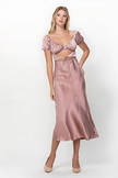Romance in Rome Satin Dress