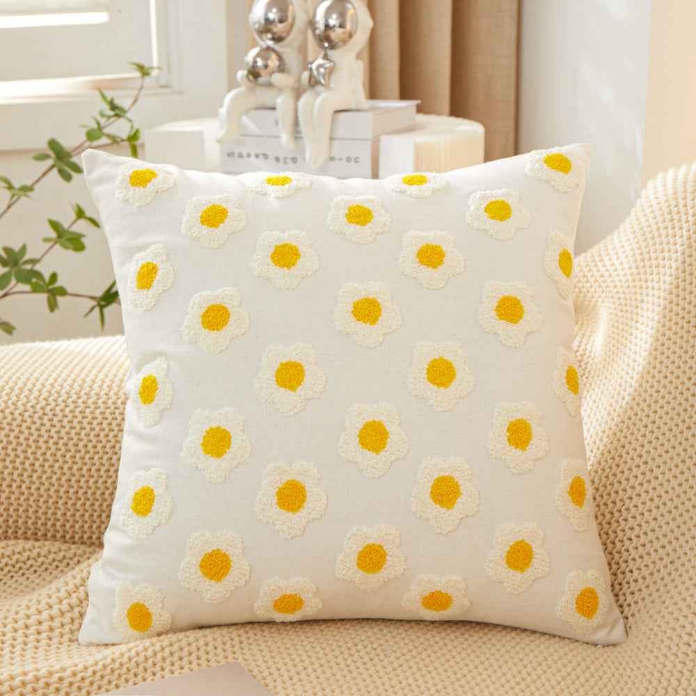 18"x18" Sunshine Blossom Whimsical Floral FULL set of Throw Pillow with insert