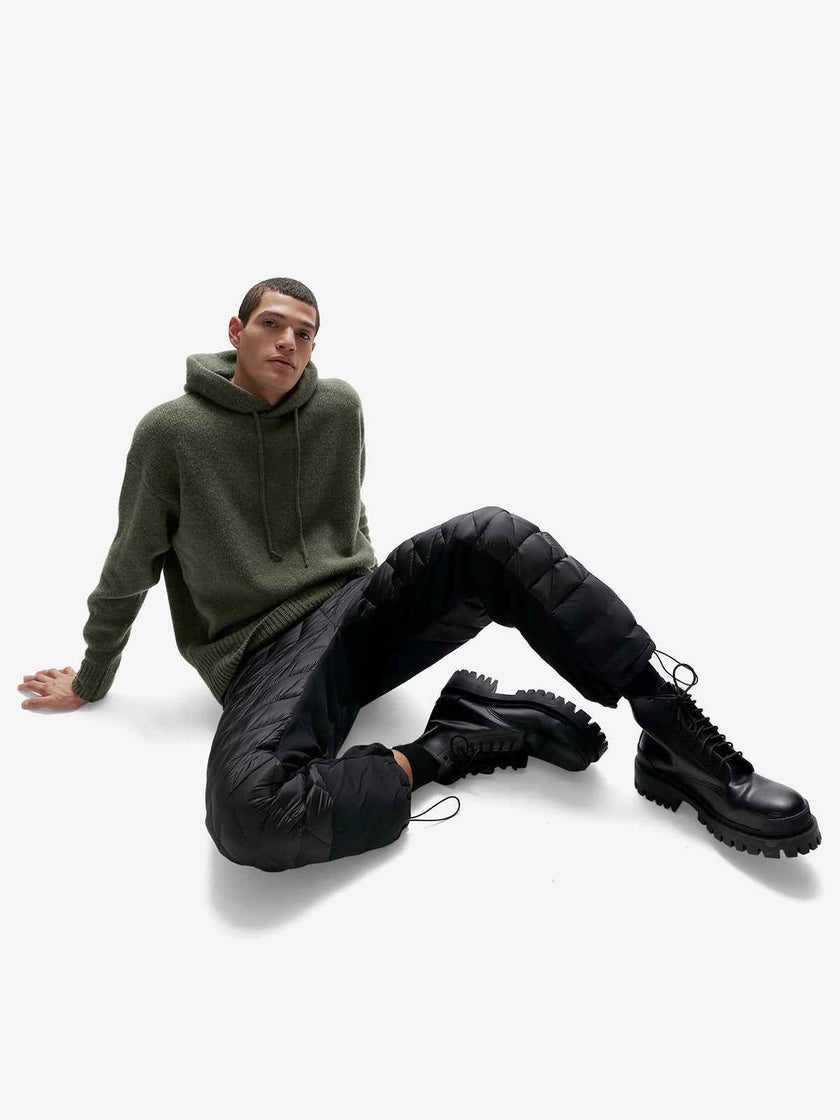 Hybrid Down Sweatpant - Black