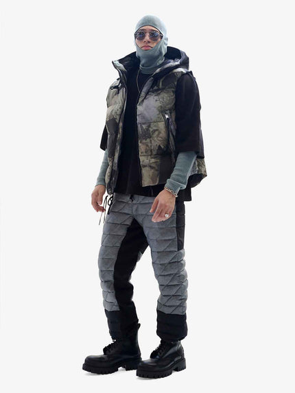 Hooded Down Vest - Rekall Tie