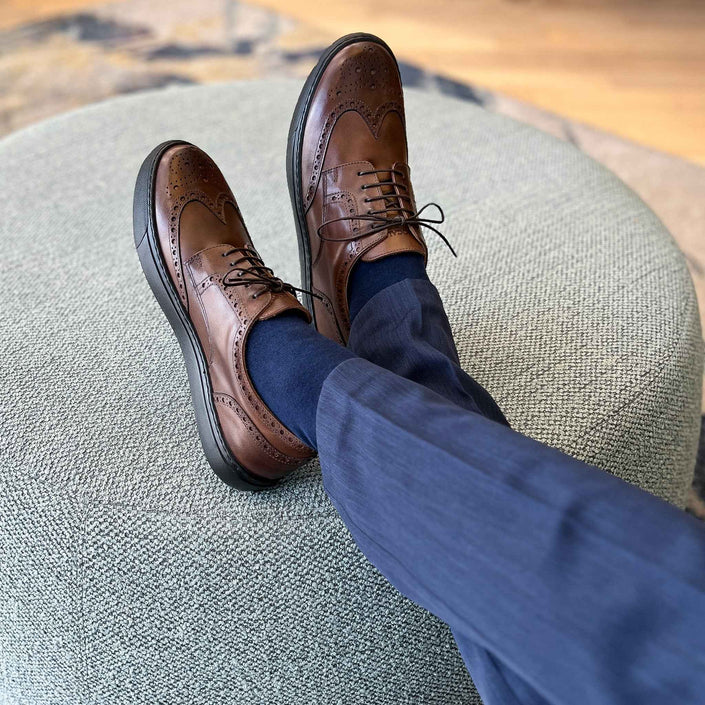 Men's Don Giovanni Wingtips - Brown