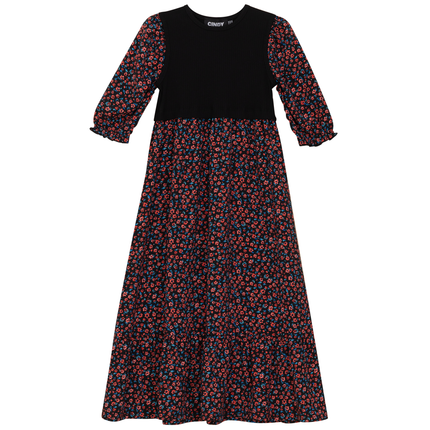 Printed Pleated Dress