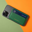 Mag Safe Leather Wallet with RFID - Green