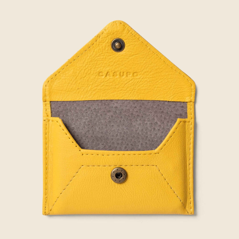 Mini Envelope Wallet With RFID protection - Sunny Yellow