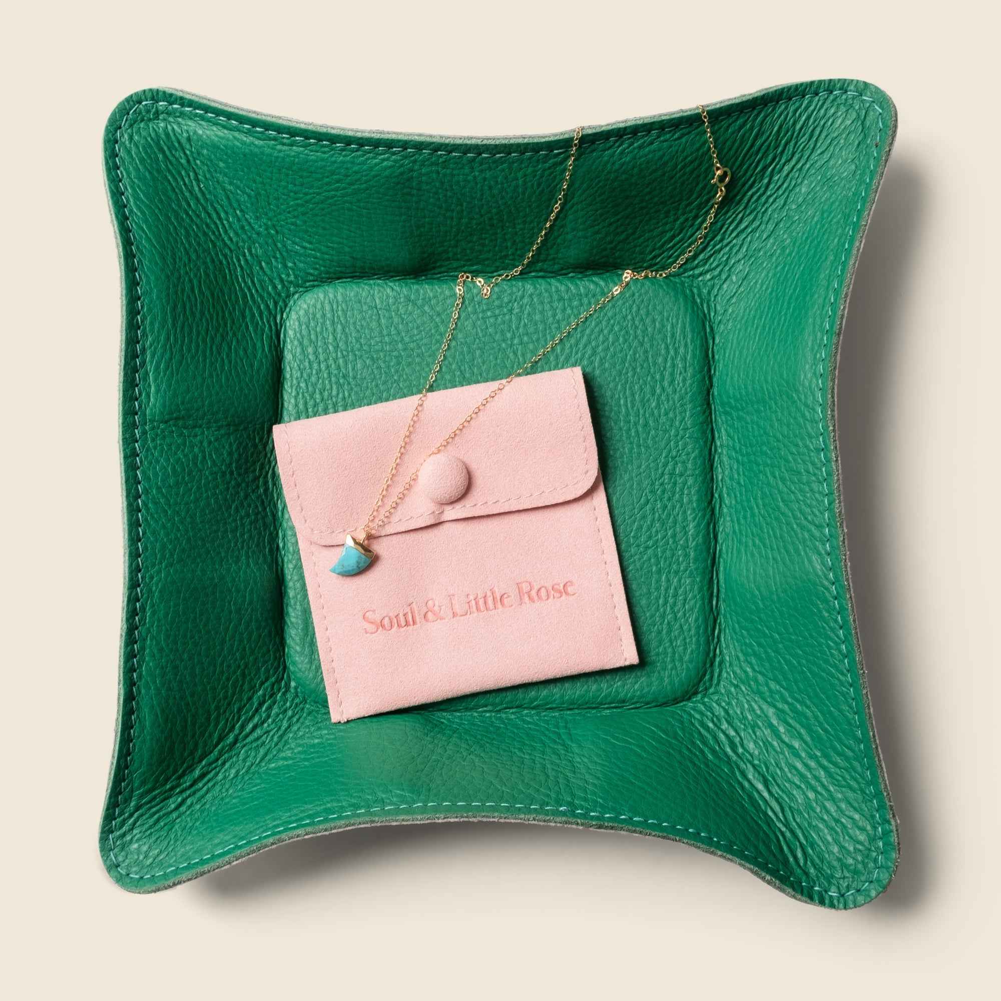 Travel valet tray - Green
