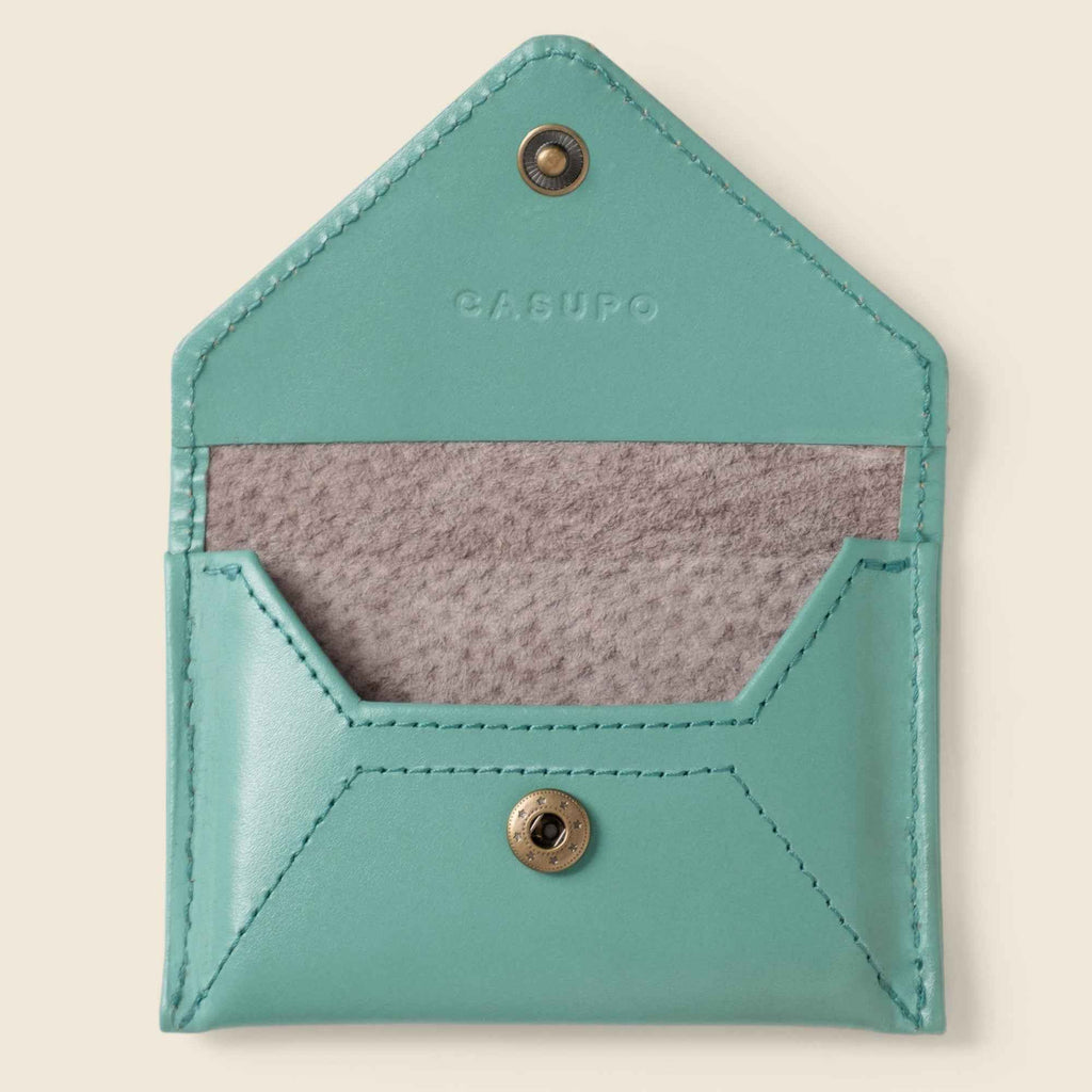 Mini Envelope Wallet With RFID protection - Teal