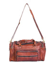 Vintage Leather Travel Duffle Bag