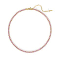 Chloe Tennis Choker - Light Pink