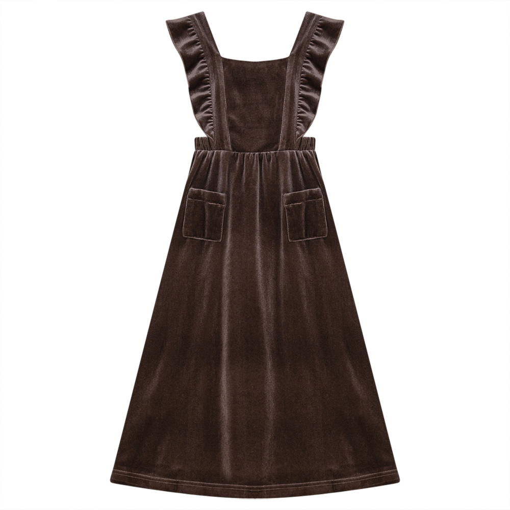 Long Jumper With Ruffles Around Straps