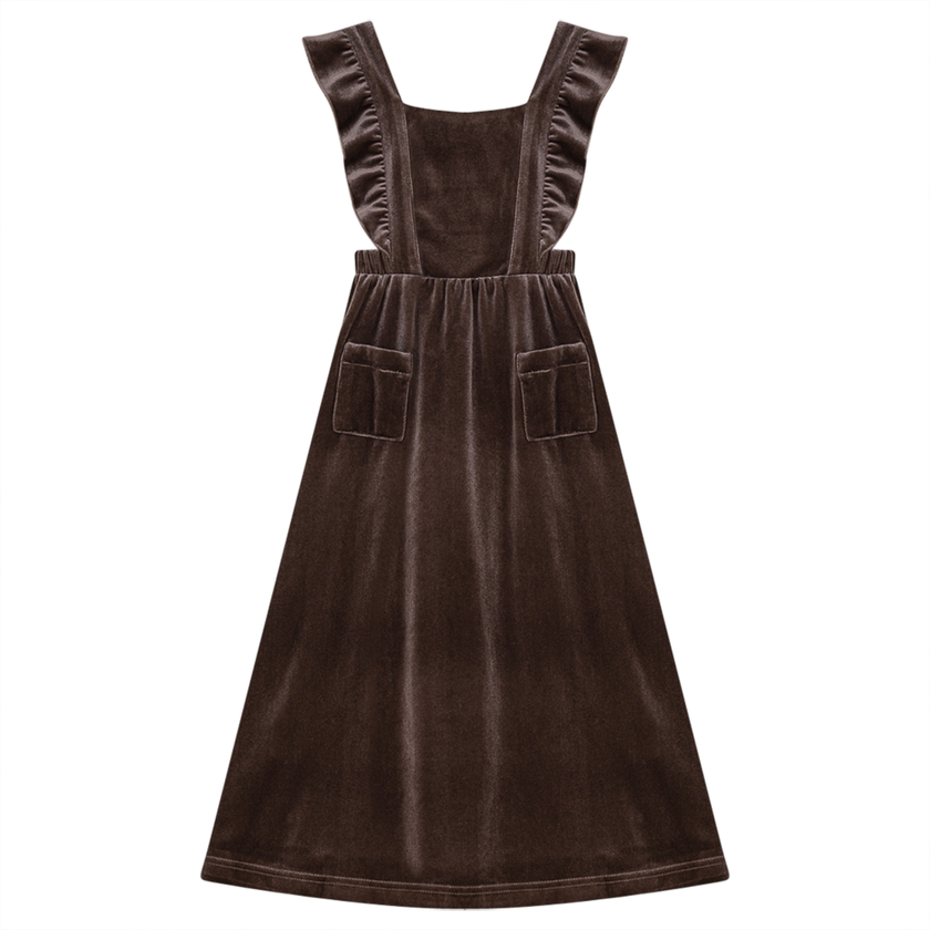 Long Jumper With Ruffles Around Straps