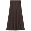 Side Button Paneled Skirt