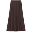 Side Button Paneled Skirt
