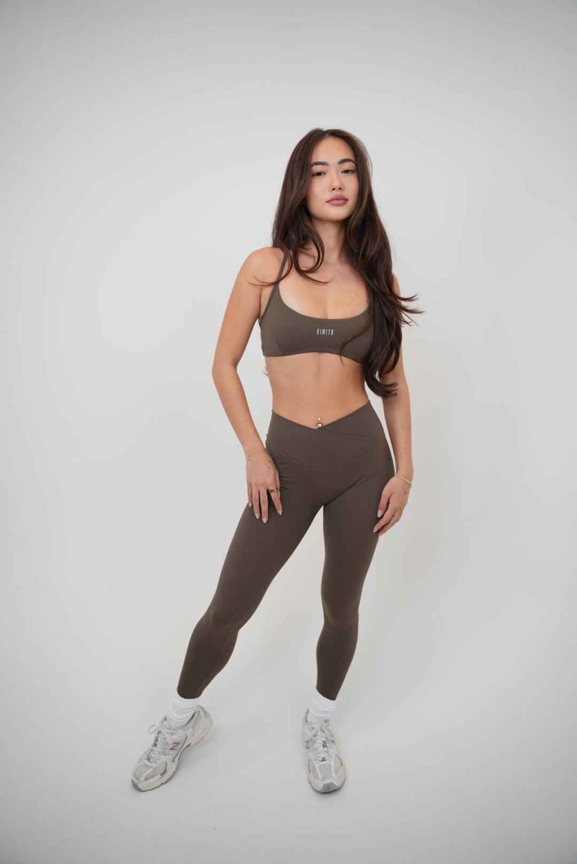 My Time Is Divine Brown Sculpt V-Waist Legging