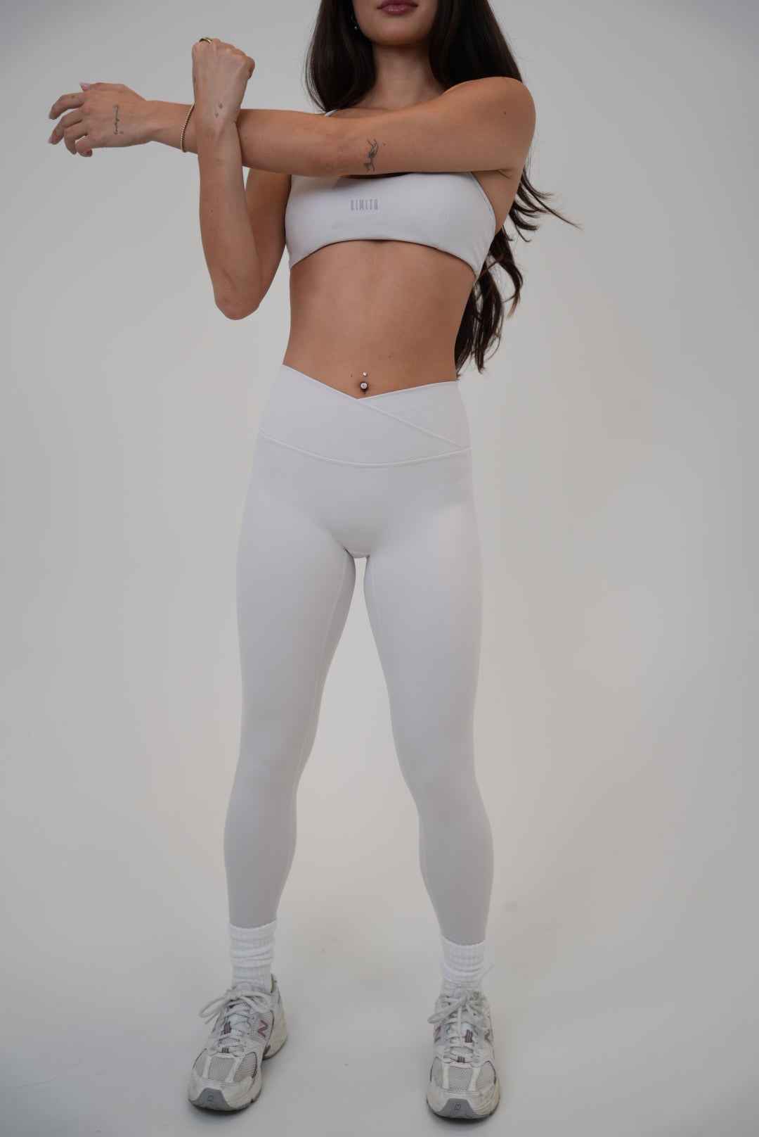 My Time Is Divine Lime White Sculpt V-Waist Legging